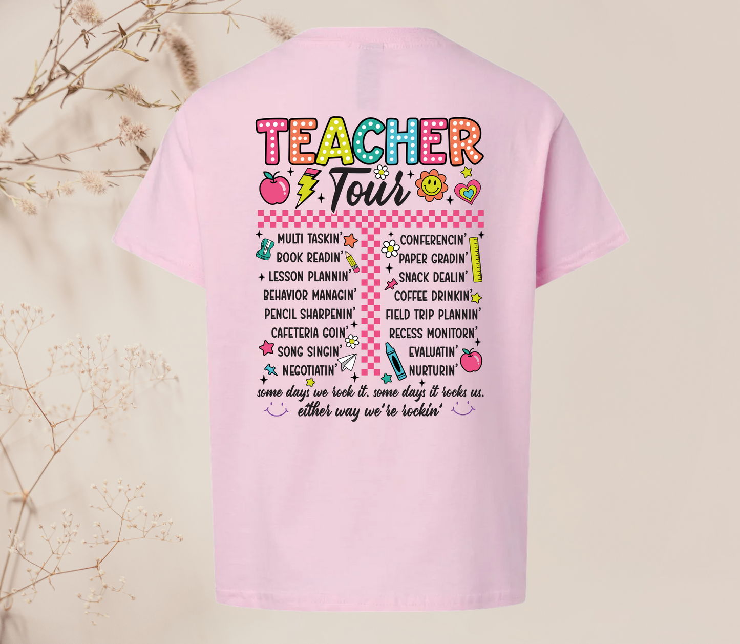 Teacher Tour (Front & Back Design)